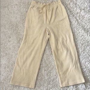 Madewell Texture and Thread Wide Leg Crop Pants